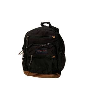 JanSport Cool Student 2 Section School Backpack Black Brown